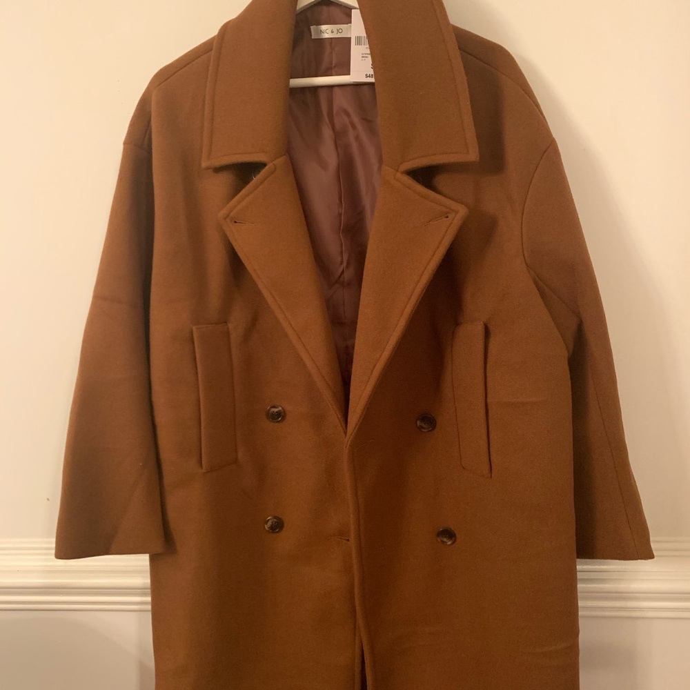 Brown winter trench Coat